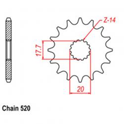 SPROCKET 12T YAMAHA