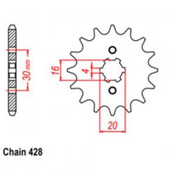 SPROCKET 12T YAMAHA