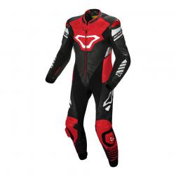 MACNA TRACKTIX 1 PIECE SUIT BLACK/RED/WHT 52" LG