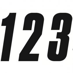 NUMBER 150mm EURO BLK No.5 PK-10