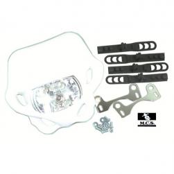 HEADLIGHT ENDURO RECT WHITE