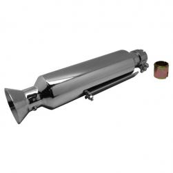 MUFFLER UNI CHROME ROCKET FLARE