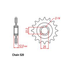 SPROCKET 13T GASGAS