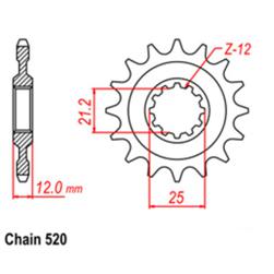 SPROCKET 12T HUSKY