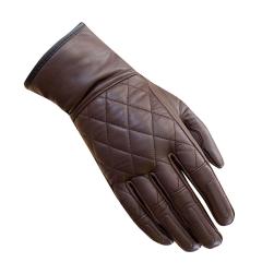MERLIN GLOVES SALT LEATHER WOMENS BROWN 08 / MD