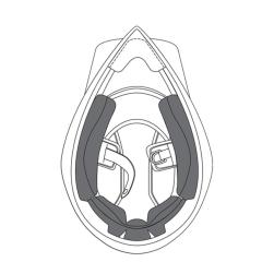 AGV CHEEK PADS AX9 BLACK SIZE XXS