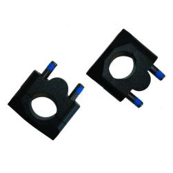 HANDLEBAR CLAMP KIT 19mm RISE STD TO FAT BAR BLACK