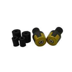 HANDLEBAR ENDS INTERLOCK GOLD- PR