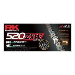 RK CHAIN 520 ZXW120L XW-RING BLACK (Up to 1200cc)