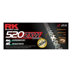 RK CHAIN 520 ZXW130L XW-RING GOLD (Up to 1200cc)