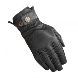 ZZZMERLIN GLOVES WOMENS LEVEDALE LEATHER BLK 07 / SM
