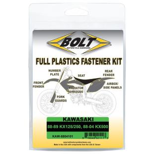 BOLT KIT PLASTICS KAW KX125/250 88-89 KX500 88-2004